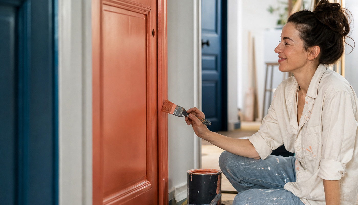 Oser la couleur sur ses portes : retour d’expérience d’une rénovation
